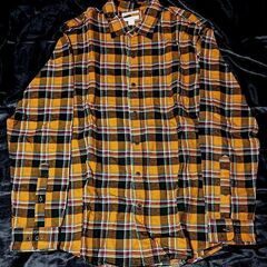 4点セット Mサイズ(JP Lサイズ相当)  Amazon アマゾン エッセンシャル フランネル シャツ 未使用の画像