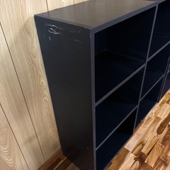 【今月末まで‼️】カラーボックス　ブラック　3点セットの画像