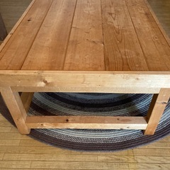 木製　テーブル　ベンチにも使えますの画像