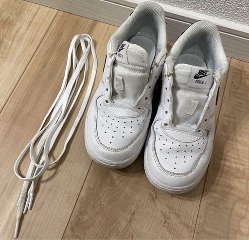 NIKE エアフォース1 キッズ 20.5cm 白黒