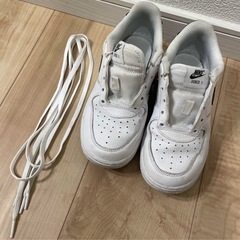 NIKE エアフォース1 キッズ 20.5cm 白黒の画像
