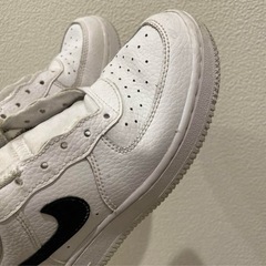 NIKE エアフォース1 キッズ 20.5cm 白黒の画像