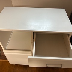 食器棚　スライドボード　電源　キャスター付きの画像