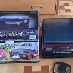 ポータブルレコードプレイヤーの画像