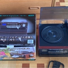 ポータブルレコードプレイヤーの画像