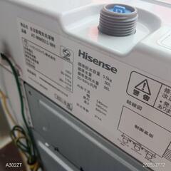 TH013 送料設置無料   ハイセンス　洗濯機　5.5㌔　人気モデルの画像