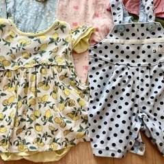 女の子 70センチ 子供服 秋冬服 長袖多め 11点セットの画像