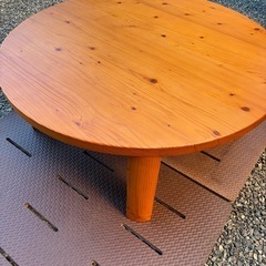 丸テーブル ちゃぶ台 折りたたみテーブル 座卓の画像