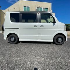 滋賀県 エブリィワゴン 4WD ロールーフ H24年 後期型 da64w パールホワイトの画像