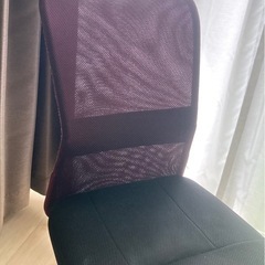パープルデスクチェアの画像