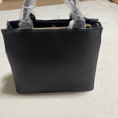 2WAY バッグ しまむら 青木美沙子 リボン 黒の画像