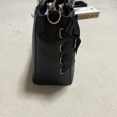 2WAY バッグ しまむら 青木美沙子 リボン 黒の画像