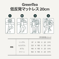 (新品未使用)ZINUS 低反発 マットレス 【ダブル】の画像