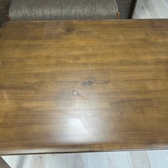 【ニトリ】T-01 ダイニングテーブル 165cm／ミドルブラウン／4人用／分解済／引取歓迎（配達可）の画像