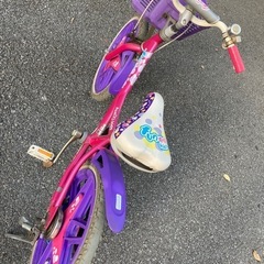 子供用自転車18インチ ピンクの画像