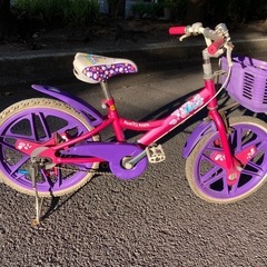 子供用自転車18インチ ピンクの画像