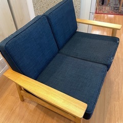 2.5人掛けソファ(猫の作品入り)の画像