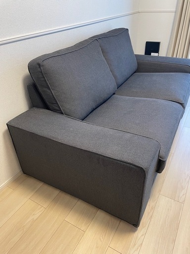 IKEA】 KIVIK シーヴィク 2人掛けソファ,ティッブレビ ベージュ