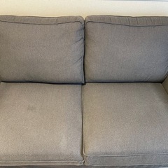 【IKEA】 KIVIK シーヴィク 2人掛けソファ,ティッブレビ ベージュ/グレーの画像
