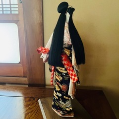 博多人形　日本人形　ガラスケース　の画像