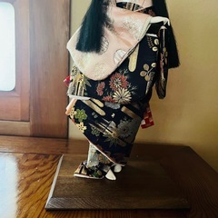 博多人形　日本人形　ガラスケース　の画像