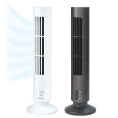スリムタワーファン 扇風機 USB 給電式 ハック(HAC) 卓上 スリムファン コンパクト タワー型 卓上ファンの画像