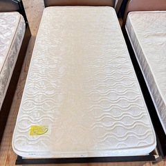 A1404 🌟激安‼️setシングルベッド100x200CM イタリアマットレース2点セット引き出し収納🌟の画像