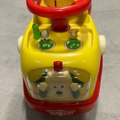 押し手付乗用 ワンワンとうーたんらくらくキャスター　手押し車の画像