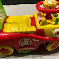 押し手付乗用 ワンワンとうーたんらくらくキャスター　手押し車の画像