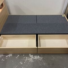  24733  [美品]引き出し・照明付きシングルベッドフレーム ドリームベッド  S ◆大阪市内・東大阪市他 6,000円以上ご購入で無料配達いたします！◆ ※高槻・枚方方面◆西宮・尼崎方面◆生駒方面　それぞれ条件付き無料配送あり！            の画像