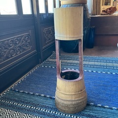 竹筒　二重切　花器の画像
