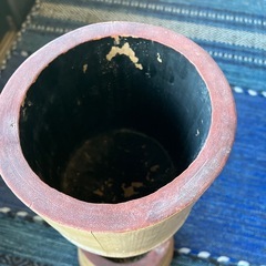 竹筒　二重切　花器の画像