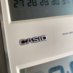 電波時計  CASIO 温度、湿度、カレンダーの画像