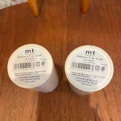 新品白色マスキングテープ２本セットの画像
