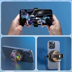 スマホ 冷却ファン ペルチェ素子 スマホクーラー 凍結可能 軽量 静音の画像