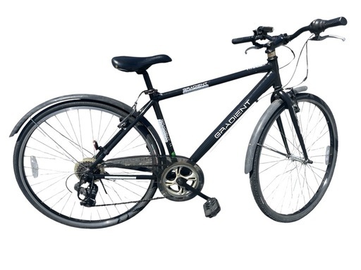◯GRADIENT TREKKING 自転車 クロスバイク ブラック スポーティー 700×35C 37インチ ◯GRADIENT TREKKING 自転車 クロスバイク ブラック スポーティー 700