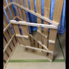 布団用すのこ（幅120cm、長さ200cm、セミダブル、2つ折り）の画像