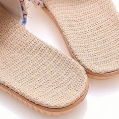 新品☆サンダル☆白地×マルチ☆ツィード☆22.5-23.5㎝☆軽量☆歩きやすい☆の画像