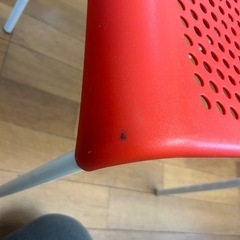 IKEA レッドチェア　4脚セットの画像