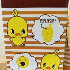 昭和レトロ　チキンラーメン　ソフビ貯金箱　ヒヨコちゃんクロック　2個セット　未使用品の画像