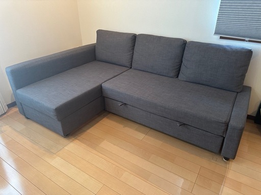 イケアL字型3人掛けソファフリーヘーテン (解体できる方のみ) (むー