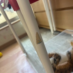 IKEA レッドチェア　4脚セットの画像