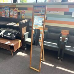 店頭引き渡し 中古 永井興産 シンプルスタンドミラー 鏡 姿見鏡 家具 の画像