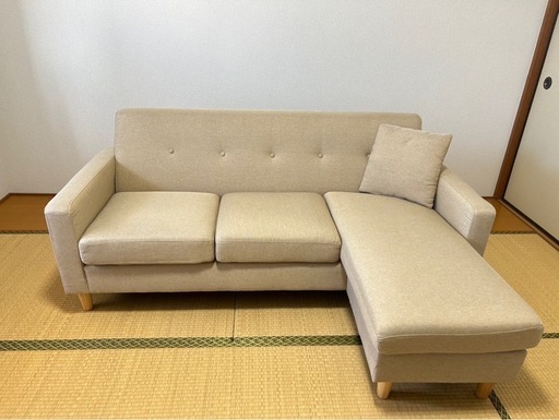 ３人掛けカウチソファ　エアリゾームインテリア