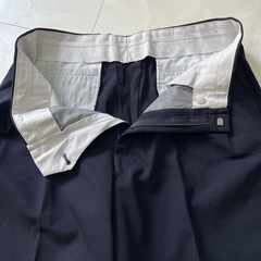 紳士用　パンツ　紺　無地の画像