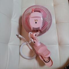 　サンリオ　キティクリップ扇風機  ピンクの画像