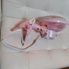 　サンリオ　キティクリップ扇風機  ピンクの画像