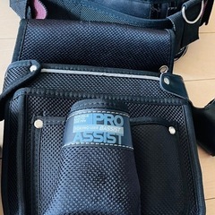 仮枠袋丸底墨坪・鑿差付　ＥＭ−０５【コヅチ 釘袋 腰袋 工具袋 ツールサック スミツボケース ノミサシ バックスリット エボリューション 大工 仮枠】安全帯胴ベルト セットの画像