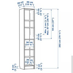 Ikea ビリー本棚（ホワイト）の画像