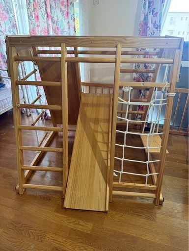 木製　ジャングルジム　アスレチック